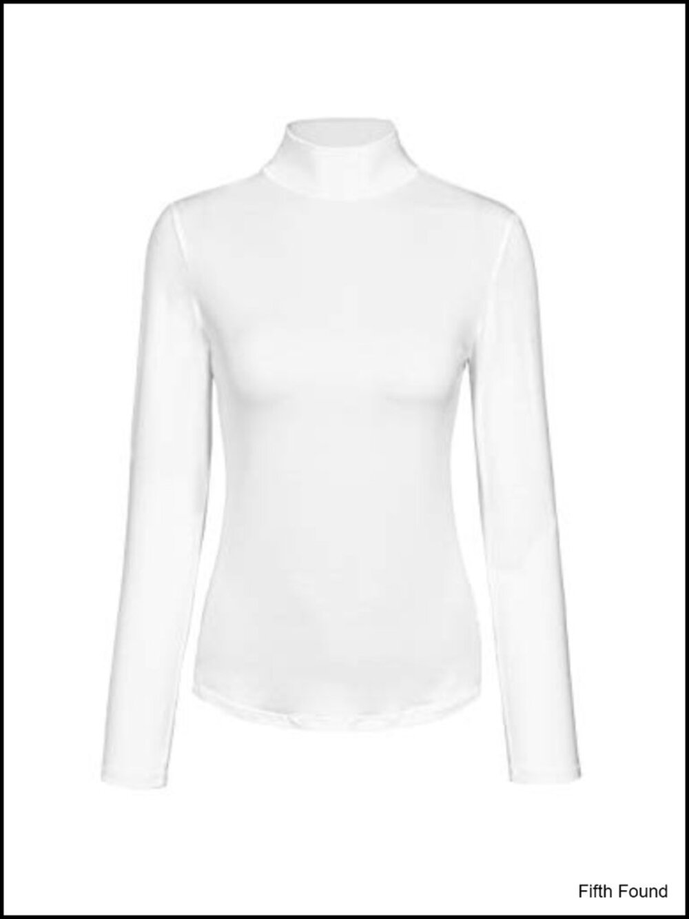 Slim Fitted Mock Turtleneck Long Sleeve Base Layer Top Lightweight